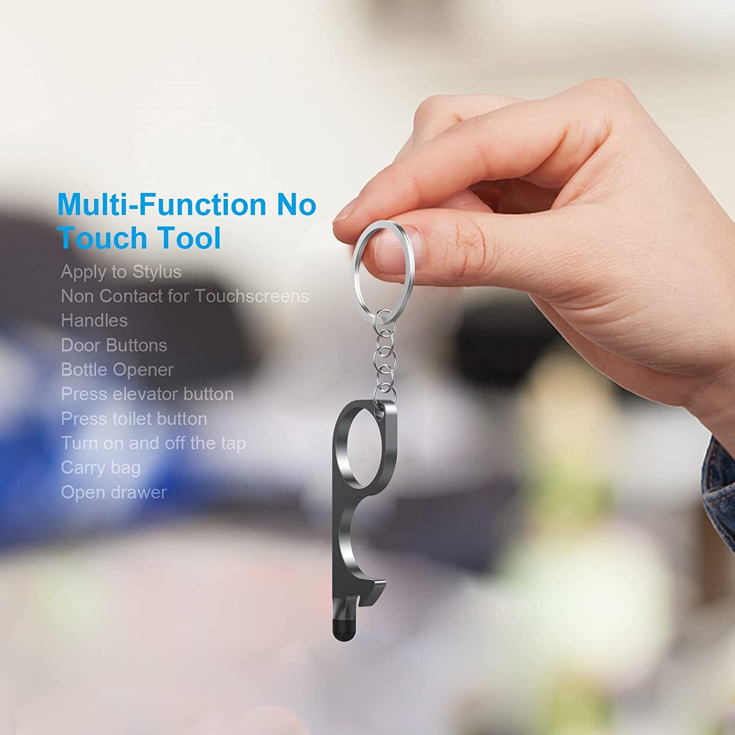 NO TOUCH KEYCHAIN