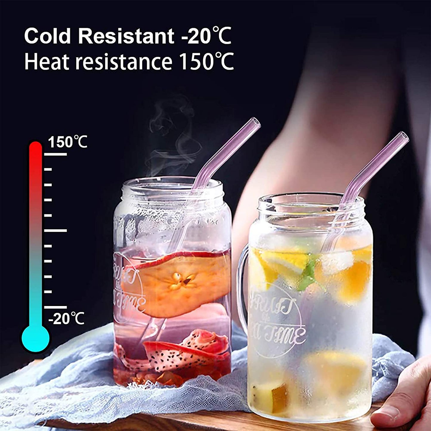 REUSABLE GLASS STRAW