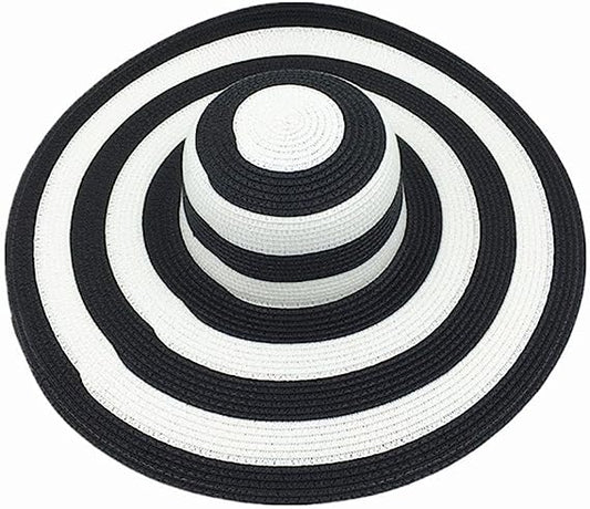 BLACK AND WHITE SUN HAT