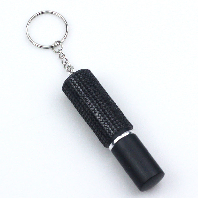 Rhinestone Spray Bottle Keychain