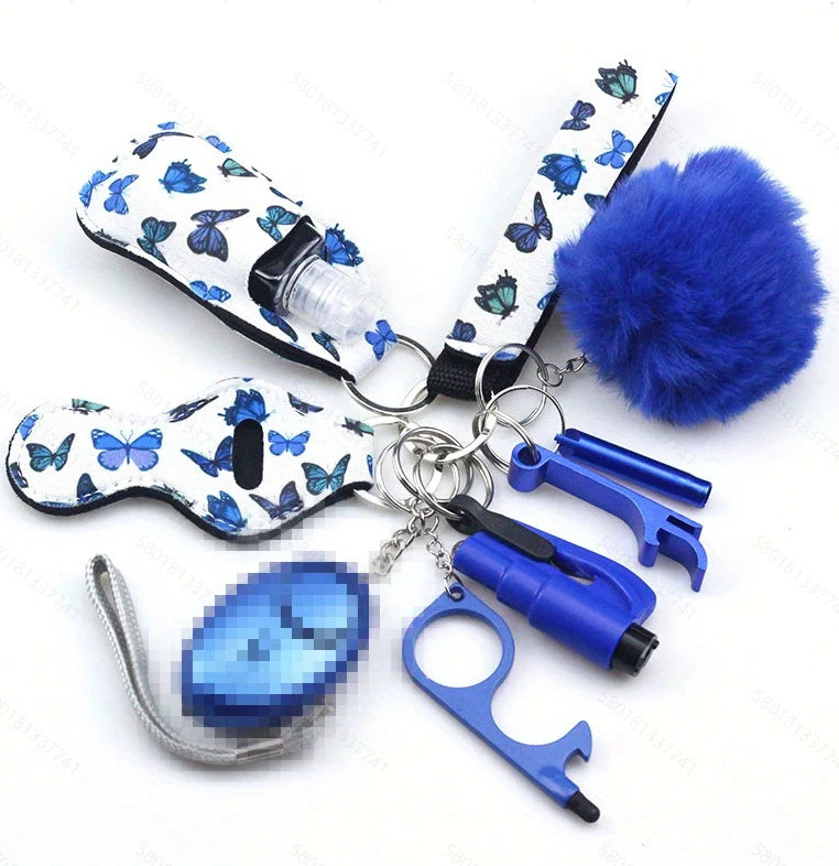 BUTTERFLY SAFETY KEYCHAIN SET