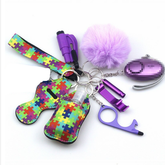 AUTISM AWARENESS SAFETY KEYCHAIN