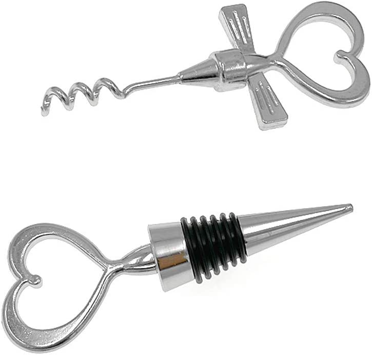 Wedding Wine Bottle Stopper and Opener