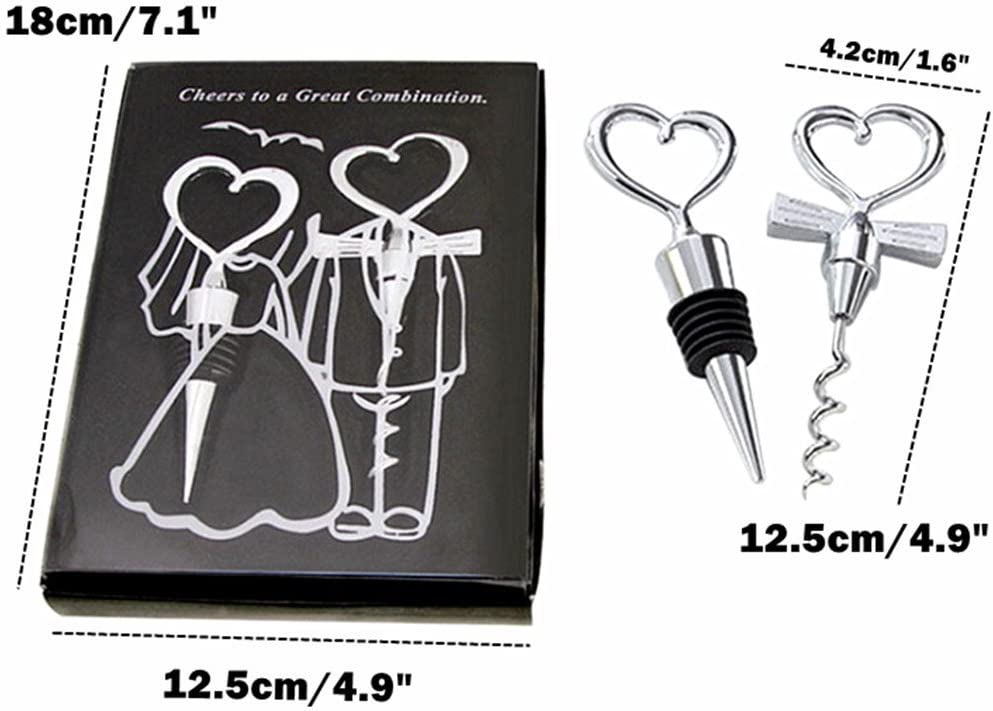 Wedding Wine Bottle Stopper and Opener