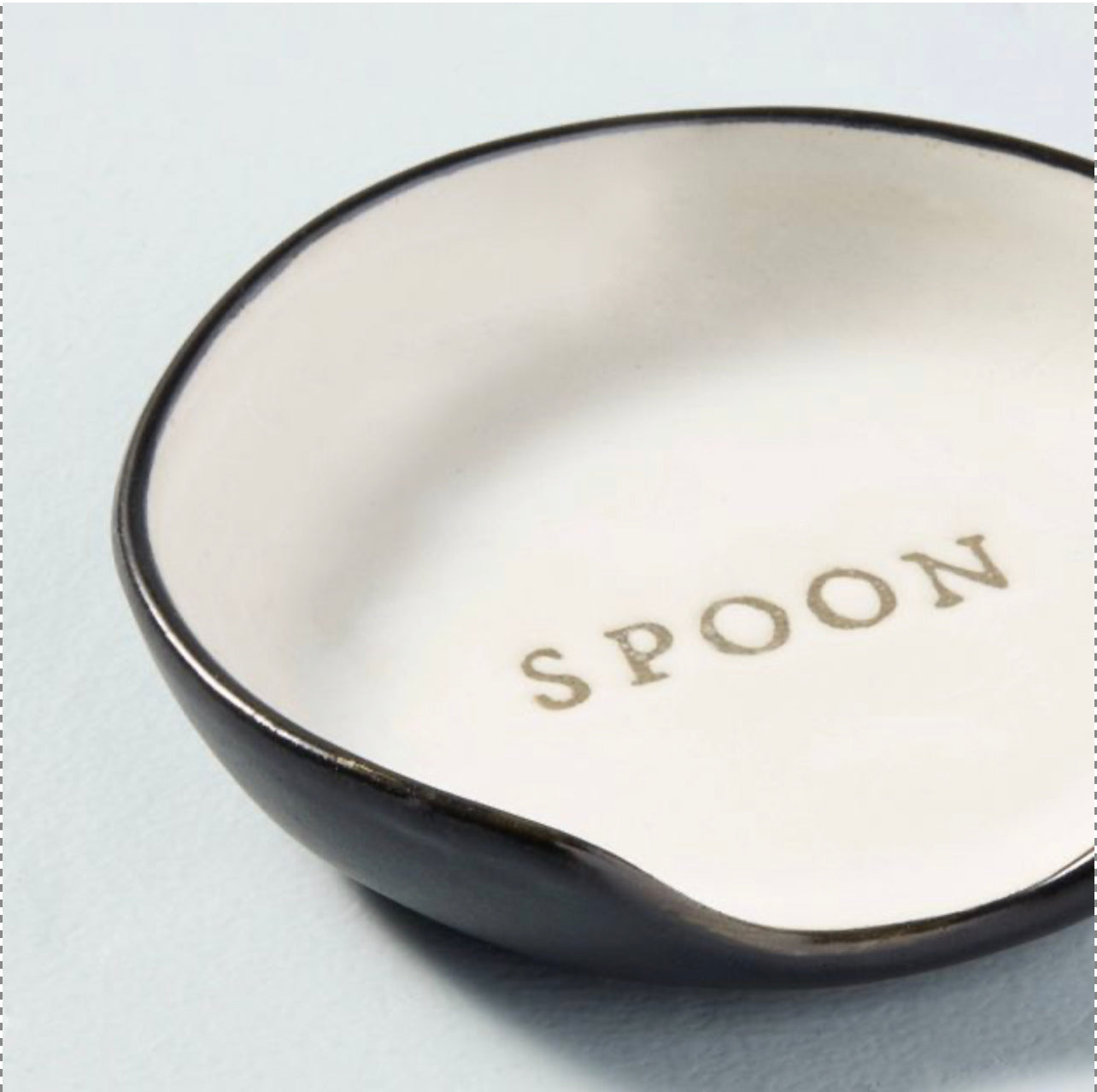 STONEWARE SPOON REST