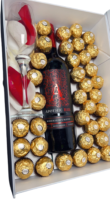 WINE AND CHOCOLATE GIFT BOX