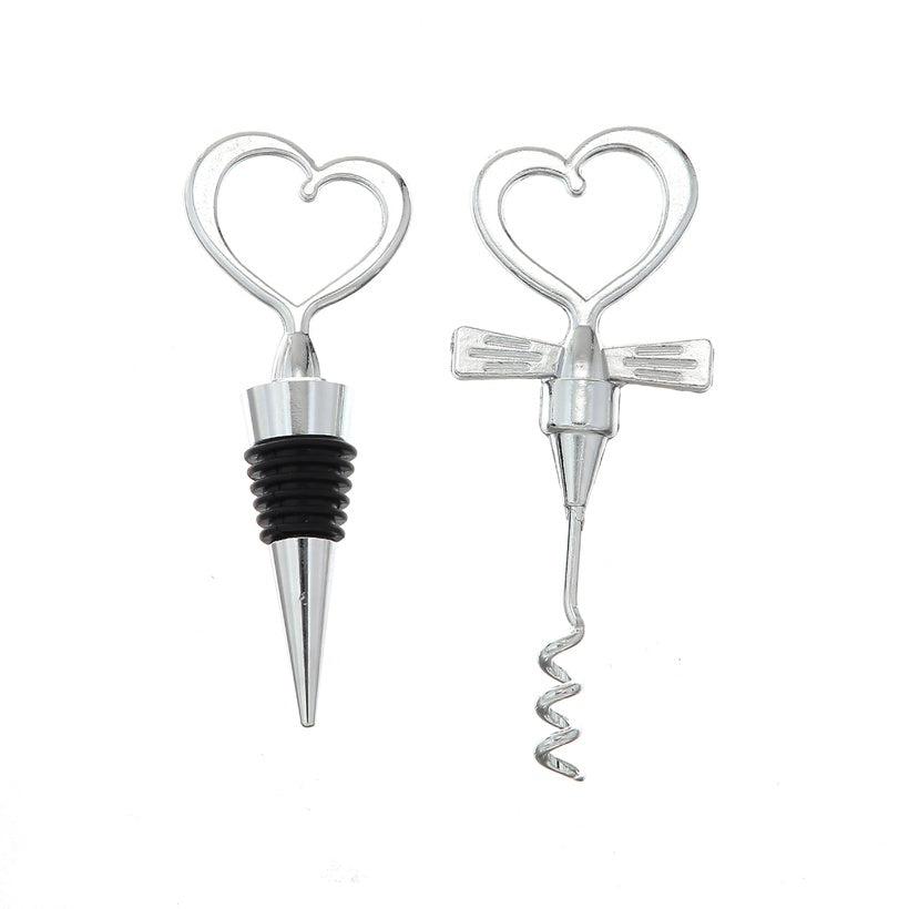 Wedding Wine Bottle Stopper and Opener