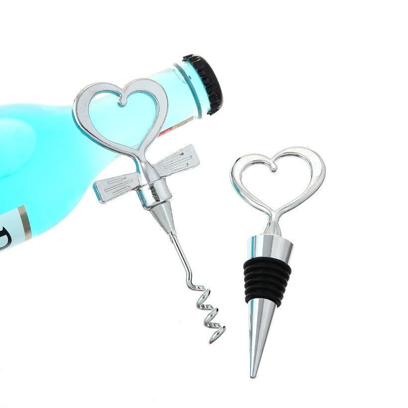 Wedding Wine Bottle Stopper and Opener