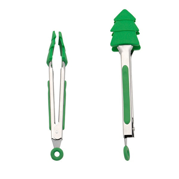 Christmas Tree Holiday Kitchen Tongs